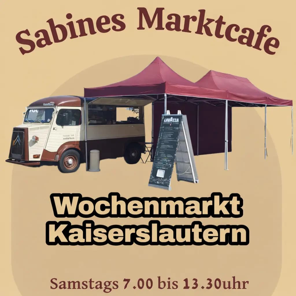 Sabines Marktcafe auf dem Wochenmarkt Kaiserslautern